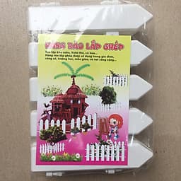 Hàng rào nhựa lắp ghép dài 1,6m cao 20cm trang trí cây 