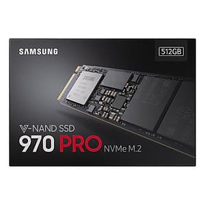 Ổ Cứng SSD Samsung 970 Pro MZ-V7P512BW 512GB NVMe M.2 2280 - Hàng Nhập Khẩu