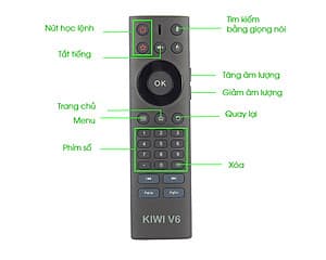 Chuột Bay KIWI V6 (có mic, hỗ trợ tim kiếm bằng giọng nói)