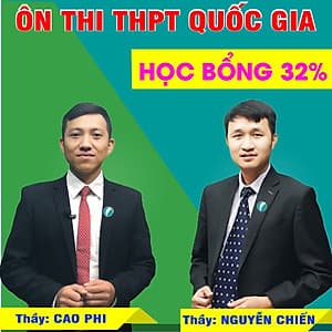 Khóa học LUYỆN THI THQG MÔN TOÁN thầy Cao Phi - thầy Nguyễn Chiến - 03 tháng