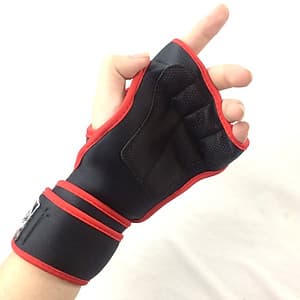 Găng tay tập Gym tạ có cuống kiểu mới 2019 (màu đỏ )