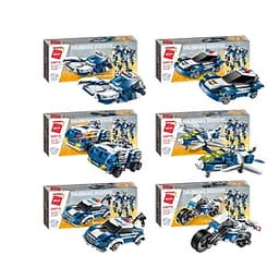 Hộp 6 bộ đồ chơi lắp ráp Chiến binh cuồng nộ 6in1 Qman 1407 (577 chi tiết)