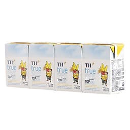 Thùng Sữa Chua Uống Tiệt Trùng Topkid Dâu - Chuối - Lúa Mạch TH True Milk (110ml x 48 Hộp)