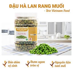 500gram Đậu Hà Lan Rang Muối Vị Nhẹ TeTe Food