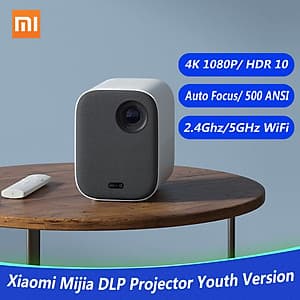 Máy Chiếu 4K 1080P HDR10 2.4G 5G Wifi 2GB+8GB Xiaomi Mijia DLP 