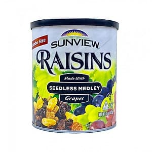 Combo 3 Hộp Nho Khô Mỹ KhôngHạt Sunview Raisins 425g (Nho Thập Cẩm)