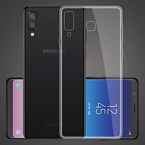 Ốp lưng silicon dẻo trong suốt Loại A cao cấp cho Samsung Galaxy A8 Star