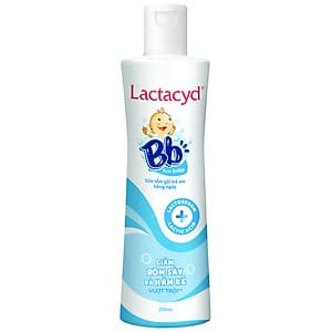 Sữa Tắm Gội Hằng Ngày Cho Bé Lactacyd BB - Giảm Rôm Sảy & Hăm Kẽ (250ml)
