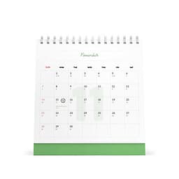 Lịch bàn vuông giấy mỹ thuật SDstationery 2021 Live Green (sống xanh) 20x20 cm