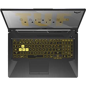 Laptop ASUS TUF Gaming A17 FA706IU-H7133T (AMD Ryzen R7-4800H/ 8GB DDR4 3200MHz/ 512GB SSD M.2 PCIE G3X2/ GTX 1660Ti 6GB/ 17.3 FHD IPS, 120Hz/ Win10) - Hàng Chính Hãng