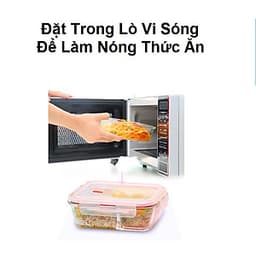 Bộ Hộp Cơm Giữ Nhiệt Thủy Tinh Văn Phòng Cao Cấp - Kèm Túi Xách và Hộp Đựng Đũa Thìa - Giao mẫu ngẫu nhiên