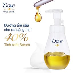 Sữa Rửa Mặt Dạng Bọt Dove Tinh Chất - Serum Cấp Ẩm & Cho Da Mềm Mượt 160Ml