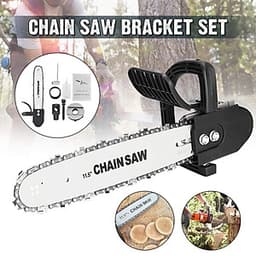 Lưỡi cưa xích gắn máy mài cầm tay, bộ dụng cụ chuyển đổi máy mài thành máy cưa gỗ mini