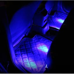 Bộ 4 Đèn Led Gầm Ghế Trang Trí Nội Thất Ô Tô Màu Xanh Dương