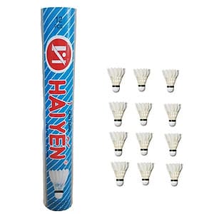 Ống cầu lông Hải Yến 12 trái loại ống xanh Biển thích hợp tập luyện thi đấu - Hàng Chính Hãng