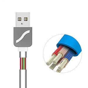 Cáp sạc đa năng 4 đầu dây rút (Màu ngẫu nhiên)