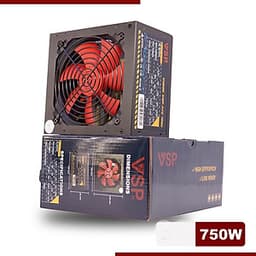 Nguồn máy tính VSP 750W (4+4pin)  cung cấp cho chiếc máy tính của bạn nguồn năng lượng ổn định, không bị quá tải, sai dòng hay vượt công suất