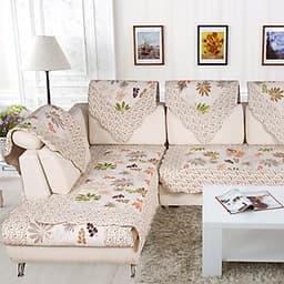 Khăn Phủ Sofa Hình Chiếc Lá Green Reed