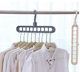 Combo 5 móc treo quần áo đa năng 9 lỗ chịu lực tốt