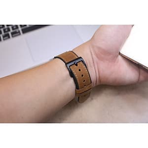 Dây da sáp dầu Vintage thay thế cho đồng hồ thông minh Smart Watch Size 20mm, 22mm Samsung Galaxy/ Huawei GT2/ Xiaomi
