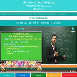 Khóa học HỮU CƠ 9 - CƠ BẢN + NÂNG CAO thầy Dương Tiến Tài - 03 tháng