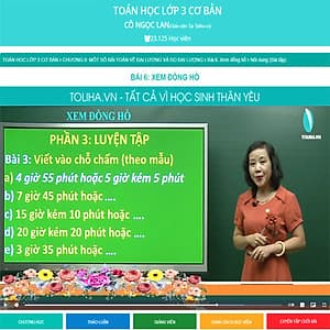 Khóa học TOÁN HỌC LỚP 3 - Cô Ngọc Lan - 03 tháng