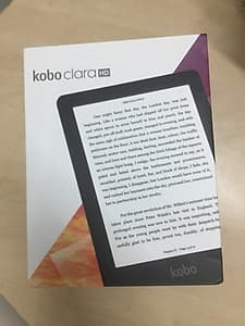 Máy đọc sách Kobo Clara HD - 8GB màu đen - màn hình 6 inch - có đèn cam- Hàng Nhập Khẩu