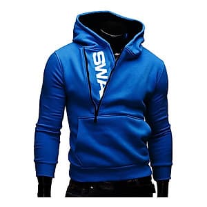 Áo Hoodies Nam Dây Kéo Cách Điệu Dài Tay Kèm Quần Dành Cho Mùa Đông
