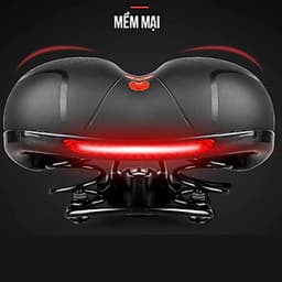 Đệm Yên Xe Đạp Thể Thao Đàn Hồi Mềm Dày Thoáng Khí Cao Cấp Giúp Êm Mông Thoải Mái (Bản Nâng Cấp) Chống Trượt, Siêu Êm Có Lỗ Rãnh Thoát (Thân Rộng) Mai Lee