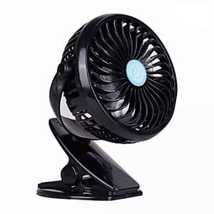 Quạt Mini Pin Sạc Kẹp Bàn Siêu Mát giải pháp tuyệt vời cho học sinh và dân văn phòng mùa hè này.- Màu đen