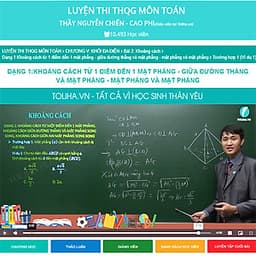 Khóa học LUYỆN THI THQG MÔN TOÁN thầy Cao Phi - thầy Nguyễn Chiến - 03 tháng