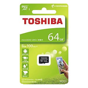 Thẻ Nhớ Micro SDXC Toshiba 64GB (100Mb/s) - Hàng Nhập Khẩu