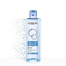 Bộ sản phẩm làm sạch, chống nắng dưỡng ẩm da căng mướt L'Oreal Paris (MCL 400ml,UV Aqua,ME 22ml,WP day cream 20ml,Headband)