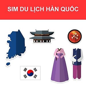 Sim 4G Hàn Quốc - Gói 4GB Trong 15 Ngày