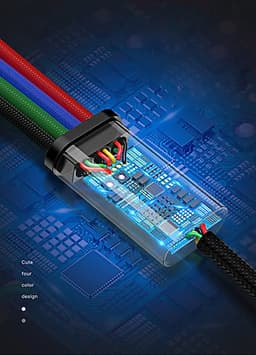 Cáp sạc 4 đầu đa năng chính hãng baseus