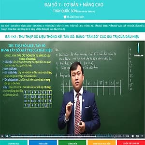 Khóa học ĐẠI SỐ 7 - CƠ BẢN + NÂNG CAO thầy Quốc Sơn - 03 tháng