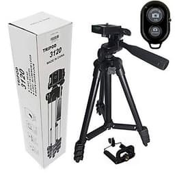 Chân máy ảnh Tripod 3120 tặng Giá kẹp điện thoại, Remote và Túi đựng