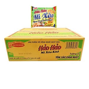 Thùng Mì Gói Hảo Hảo Tôm Xào Chua Ngọt (30 Gói/Thùng)