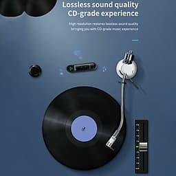 Bộ Bluetooth Receiver WXQY-01 dùng cho ô tô, xe hơi nhãn hiệu Baseus Qiyin AUX kết nối Bluetooth V5.0 thu tín hiệu âm thanh truyền từ các thiết bị di động và xuất ra cổng Audio AUX 3.5mm - Hàng Nhập Khẩu