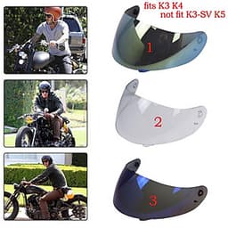 Mũ Bảo Hiểm Xe Máy Full Face Visor Cho K3 K4 Mũ Bảo Hiểm Lens Shield