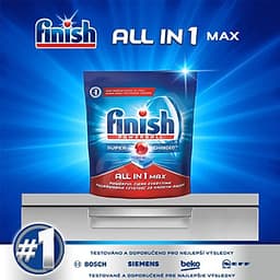 Túi 80 viên rửa chén Finish All In 1 Max Dishwasher Tablets PTT025451