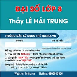 Khóa học ĐẠI SỐ 8 - CƠ BẢN + NÂNG CAO thầy Lê Hải Trung - cô Thanh Loan- 09 tháng