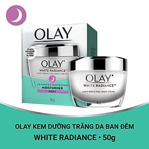 Kem dưỡng trắng da ban đêm Olay White Radiance Light Perfecting Night Cream 50g