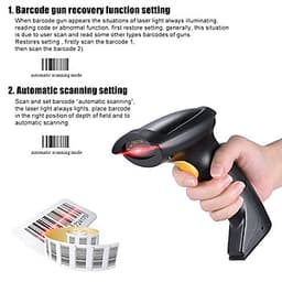 Máy Scan Quét Mã Vạch Không Dây Cao Cấp 2.4G Tốc Độ Quét Siêu Nhanh LM-800 Cao Cấp AZONE