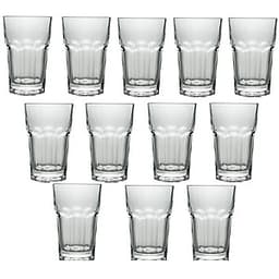 Bộ 12 Ly Cốc Thủy Tinh 8 Góc Trung 330ML Camdaco