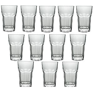 Bộ 12 Ly Cốc Thủy Tinh 8 Góc Trung 330ML Camdaco