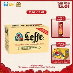 Thùng 24 Chai Bia Leffe Blonde (330ml / Chai)