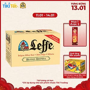 Thùng 24 Chai Bia Leffe Blonde (330ml / Chai)