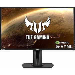 Màn Hình TUF Gaming Asus VG27AQ 27 inch WQHD (2560 x 1440) 1ms (MPRT) 165Hz IPS G-Sync Stereo Speakers 2W x 2 - Hàng Chính Hãng