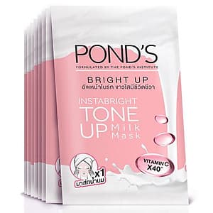 Combo 8 Mặt Nạ Sữa Dưỡng Trắng Nâng Tông Pond'S White Beauty Bright Up Milk Mask 25G/Miếng